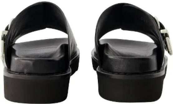 Toga Pulla Leather flats Black Dames