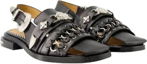 Toga Pulla Leather sandals Black Dames