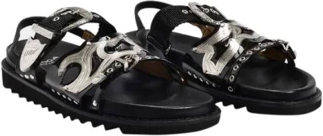 Toga Pulla Leather sandals Black Dames