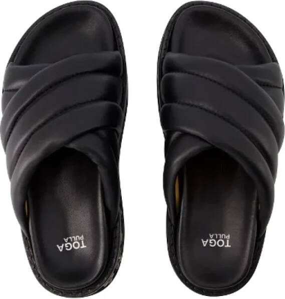 Toga Pulla Leather sandals Black Dames