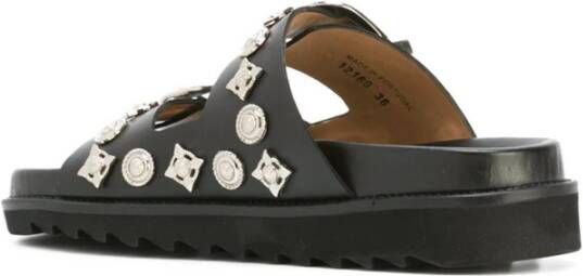 Toga Pulla Studded Leren Klomp Sandalen Black Dames