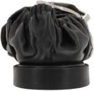 Toga Pulla Zwarte leren balletflats Black Dames