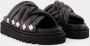 Toga Pulla Zwarte Leren Sandalen Slip-On Stijl Black Dames - Thumbnail 2