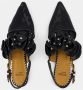 Toga Pulla Zwarte Leren Slingbacks Puntige Neus Black Dames - Thumbnail 4