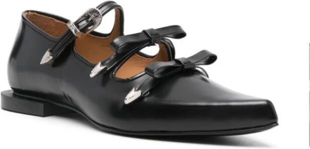 Toga Pulla Zwarte Polido Mocassins met Metalen Details Black Dames