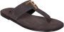 Tom Ford Bruine Leren Sandalen Stijlvolle Herenschoenen Brown Heren - Thumbnail 5