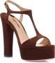 Tom Ford Bruine Plateau Sandalen Luxe Stijl Brown Dames - Thumbnail 2