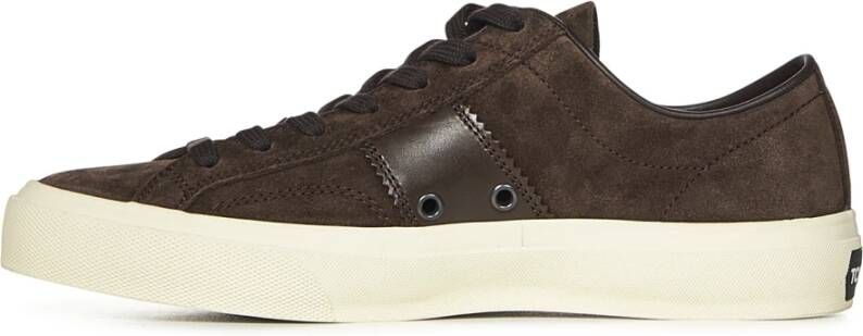 Tom Ford Bruine Sneakers Elegante Stijl Brown Heren