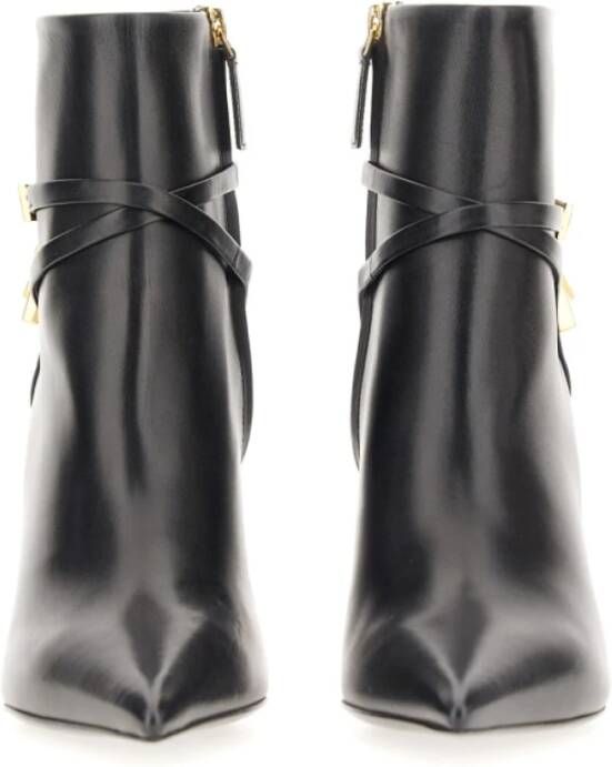 Tom Ford Elegante Leren Haklaarzen Black Dames