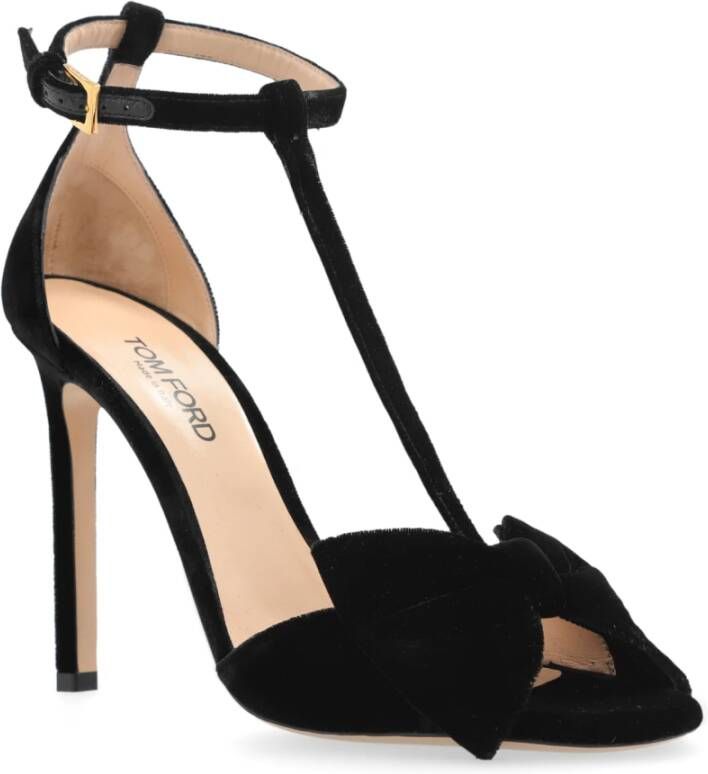 Tom Ford Fluwelen sandalen met hak Black Dames