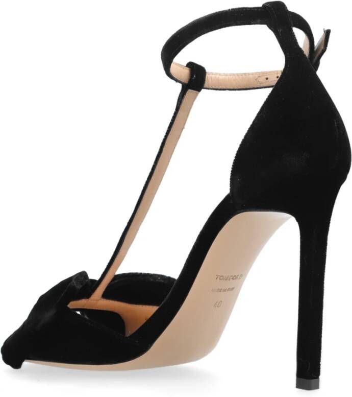 Tom Ford Fluwelen sandalen met hak Black Dames