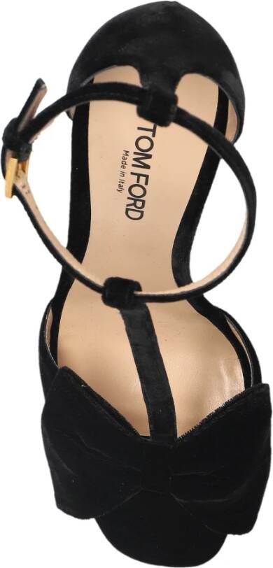 Tom Ford Fluwelen sandalen met hak Black Dames