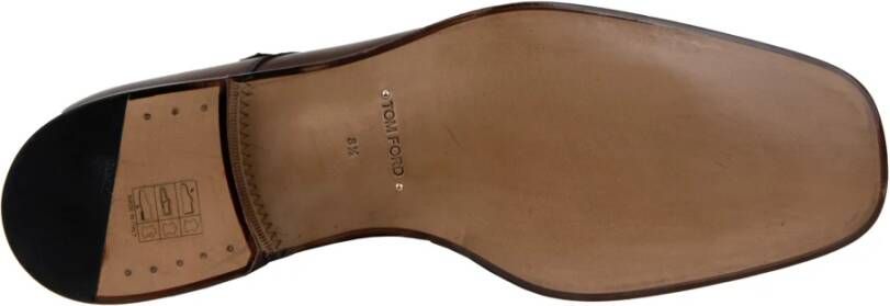 Tom Ford Heren Leren Haakschoenen Brown Heren