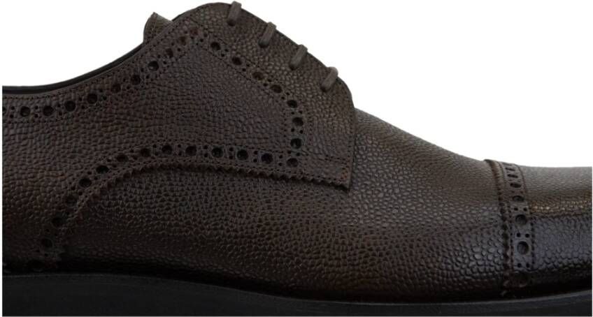 Tom Ford Heren Veterschoenen van Leer Brown Heren