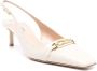 Tom Ford Ivoor Witte Leren Slingback Hakken Beige Dames - Thumbnail 4