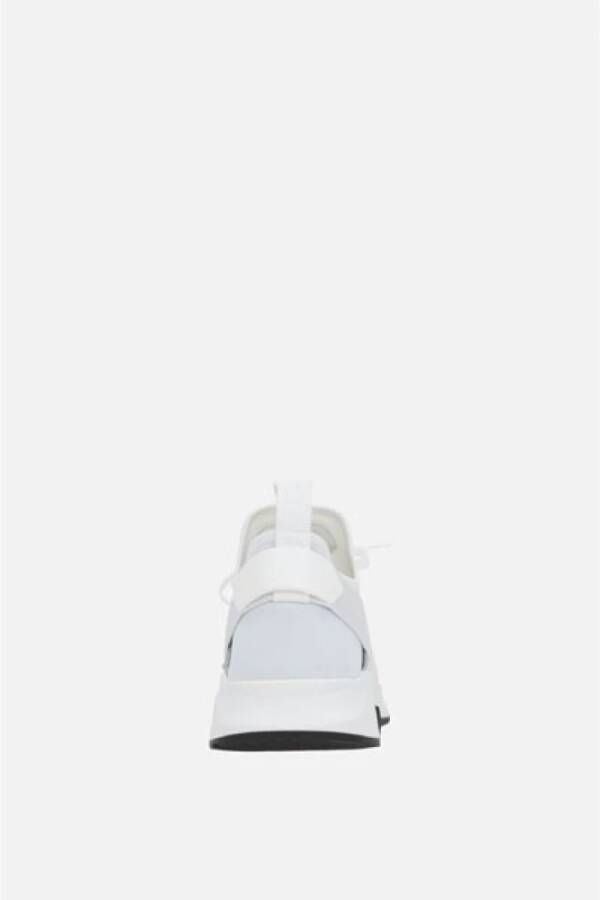 Tom Ford Lage Sneakers in Wit met Suede Details White Heren