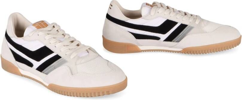 Tom Ford Lage sneakers met suède inzetstukken White Heren