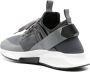 Tom Ford Leren en stoffen sneakers Gray Heren - Thumbnail 3