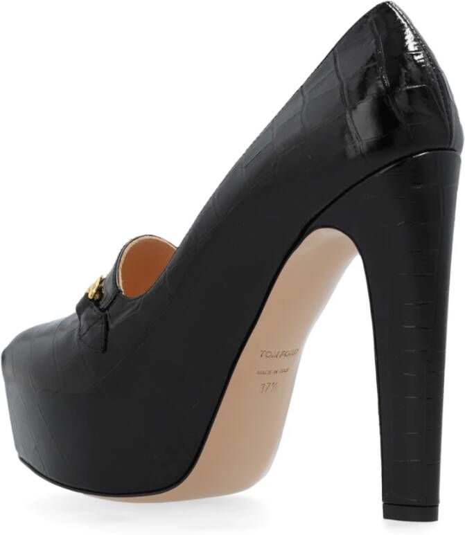 Tom Ford Leren hakken schoenen Black Dames