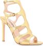 Tom Ford Leren sandalen met krokodillenprint Yellow Dames - Thumbnail 2