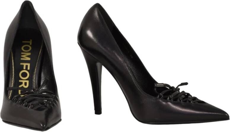 Tom Ford Leren Schoenen Black Dames