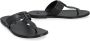 Tom Ford Leren Teenslippers Black Heren - Thumbnail 2