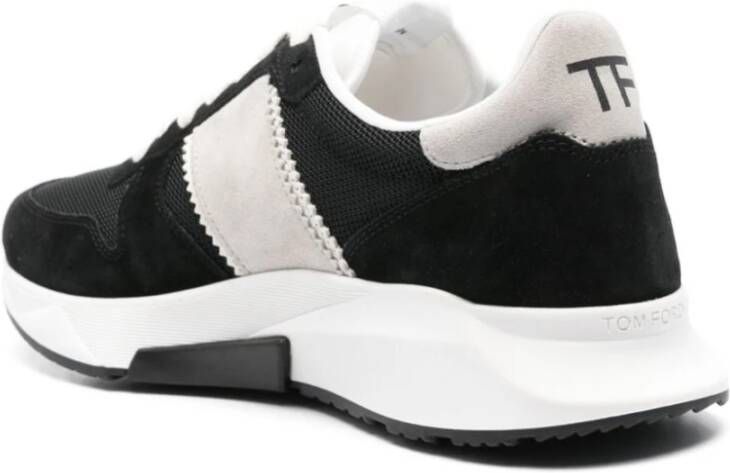 Tom Ford Mesh Panel Sneakers Black Heren