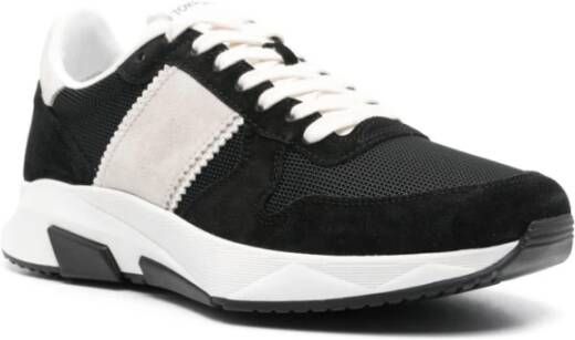 Tom Ford Mesh Panel Sneakers Black Heren