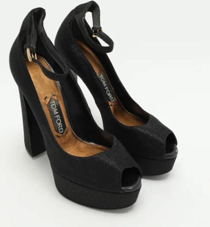 Tom Ford Pre-owned Fabric heels Black Dames