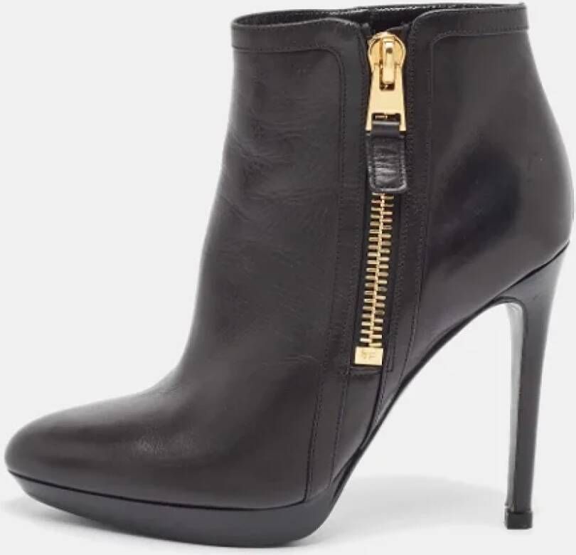 Tom Ford Pre-owned Leather boots Black Dames