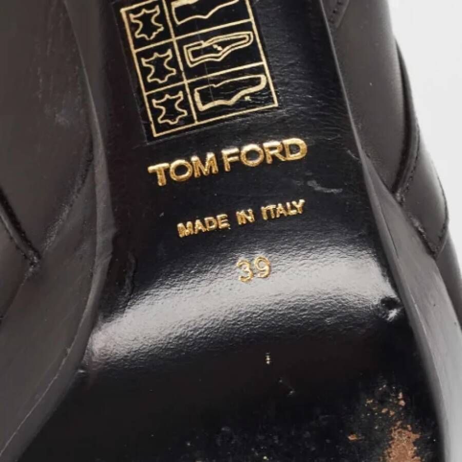 Tom Ford Pre-owned Leather boots Black Dames