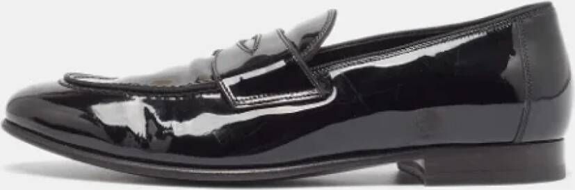 Tom Ford Pre-owned Leather flats Black Heren