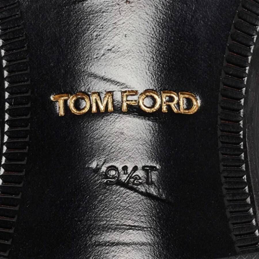 Tom Ford Pre-owned Leather flats Black Heren