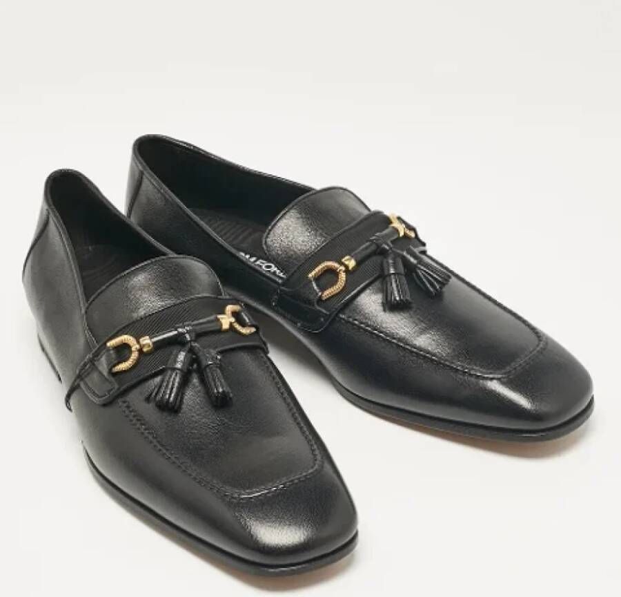 Tom Ford Pre-owned Leather flats Black Heren