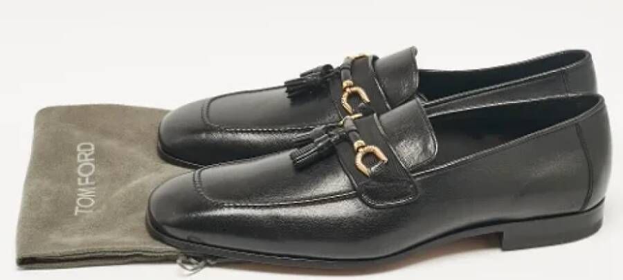 Tom Ford Pre-owned Leather flats Black Heren