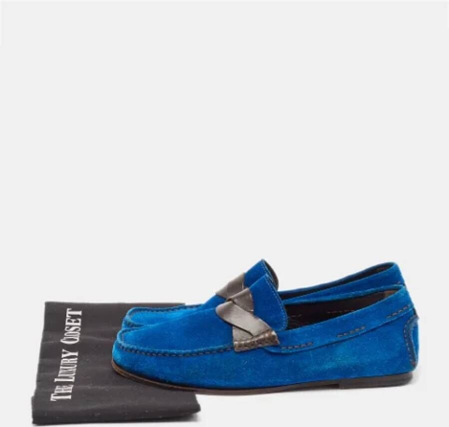 Tom Ford Pre-owned Leather flats Blue Heren