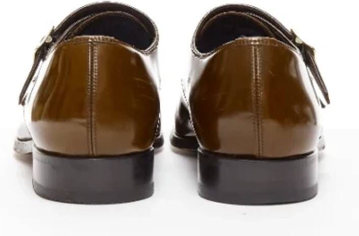 Tom Ford Pre-owned Leather flats Brown Dames