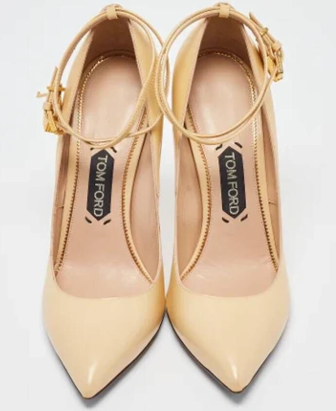 Tom Ford Pre-owned Leather heels Beige Dames