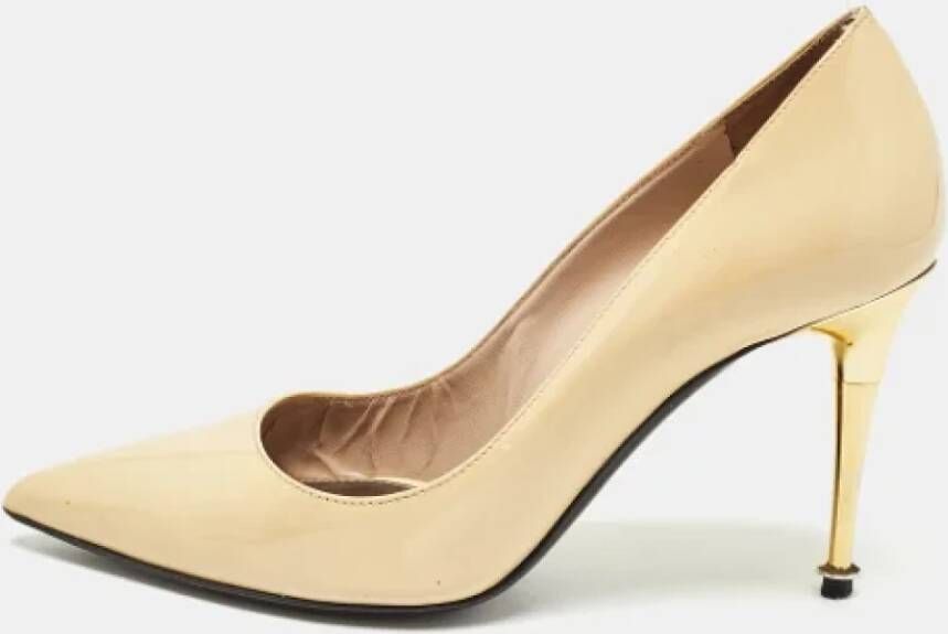 Tom Ford Pre-owned Leather heels Beige Dames