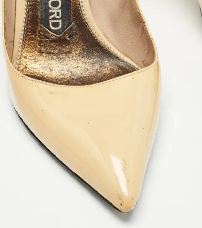 Tom Ford Pre-owned Leather heels Beige Dames