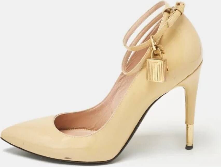 Tom Ford Pre-owned Leather heels Beige Dames