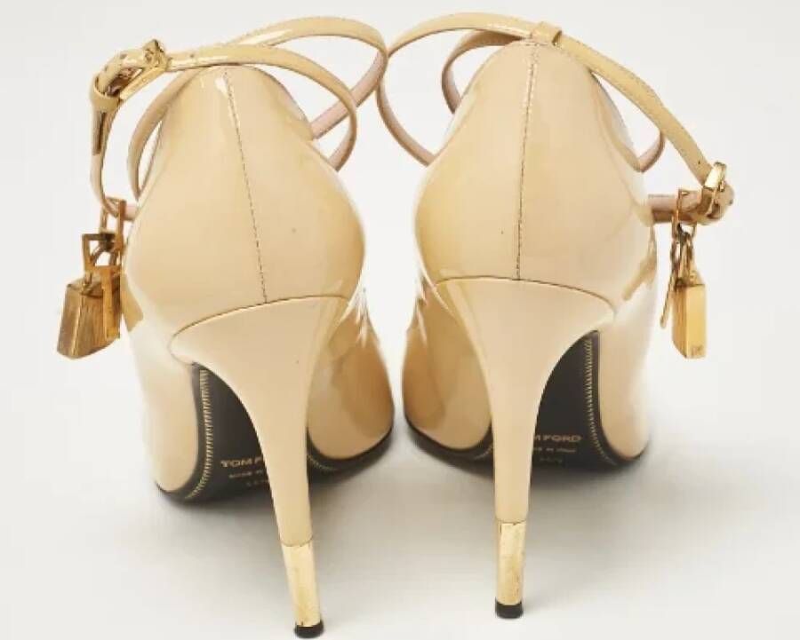 Tom Ford Pre-owned Leather heels Beige Dames