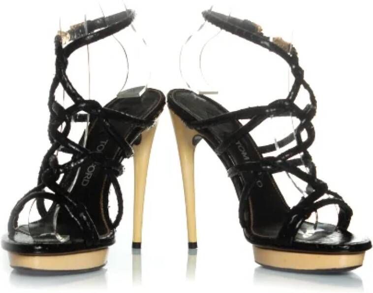 Tom Ford Pre-owned Leather heels Black Dames