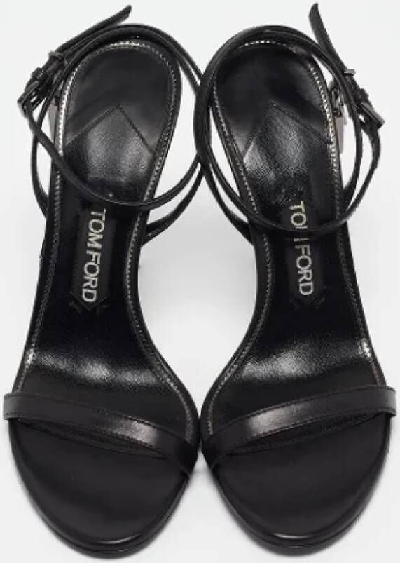 Tom Ford Pre-owned Leather sandals Black Dames