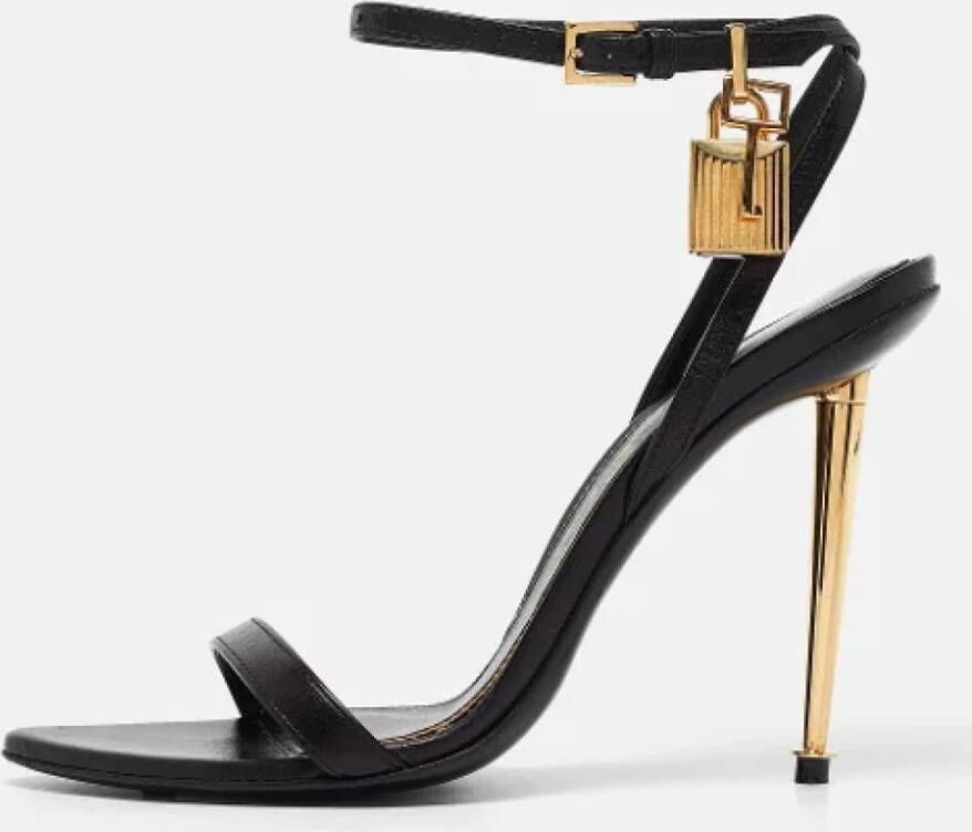 Tom Ford Pre-owned Leather sandals Black Dames