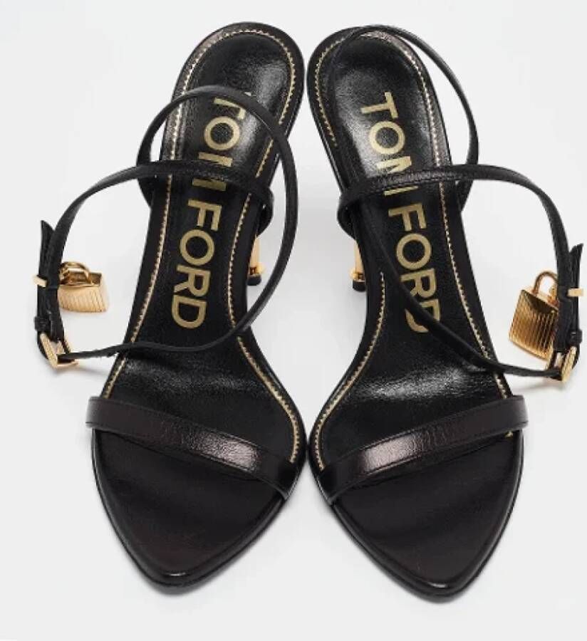 Tom Ford Pre-owned Leather sandals Black Dames