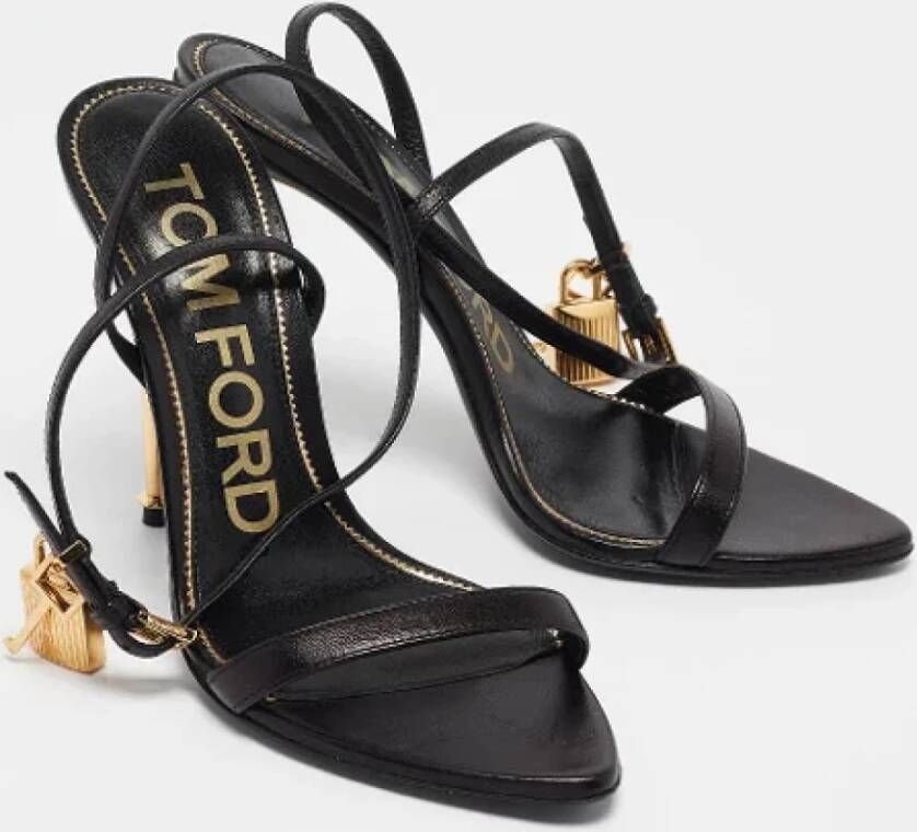 Tom Ford Pre-owned Leather sandals Black Dames