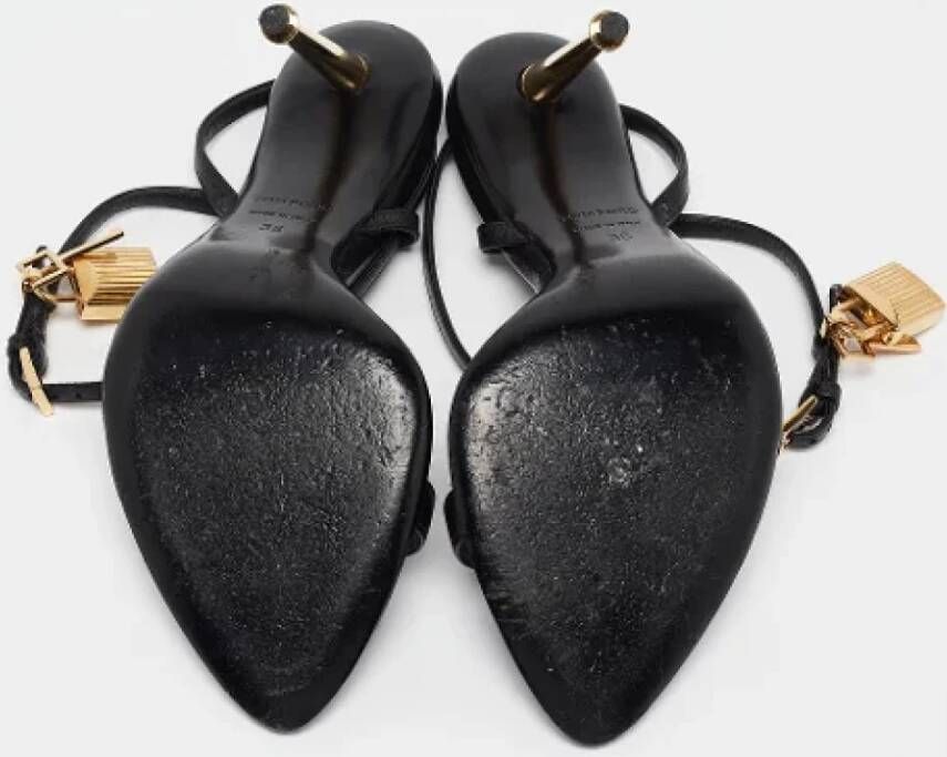 Tom Ford Pre-owned Leather sandals Black Dames