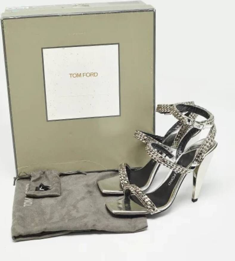 Tom Ford Pre-owned Leather sandals Gray Dames