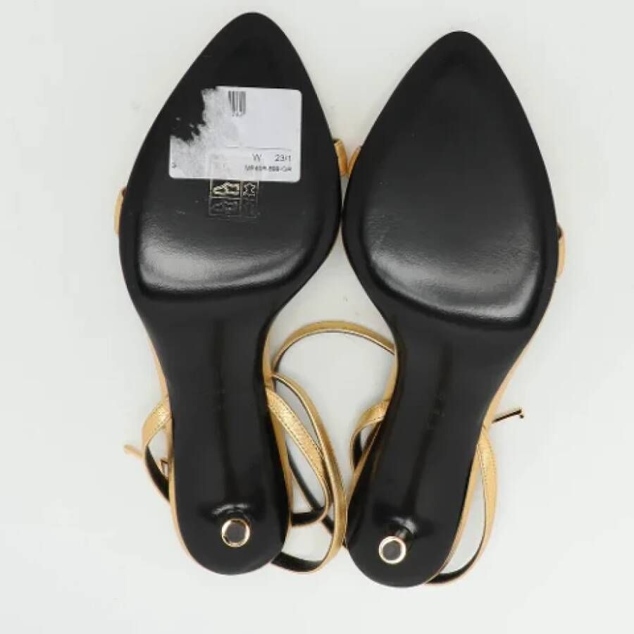 Tom Ford Pre-owned Leather sandals Yellow Dames